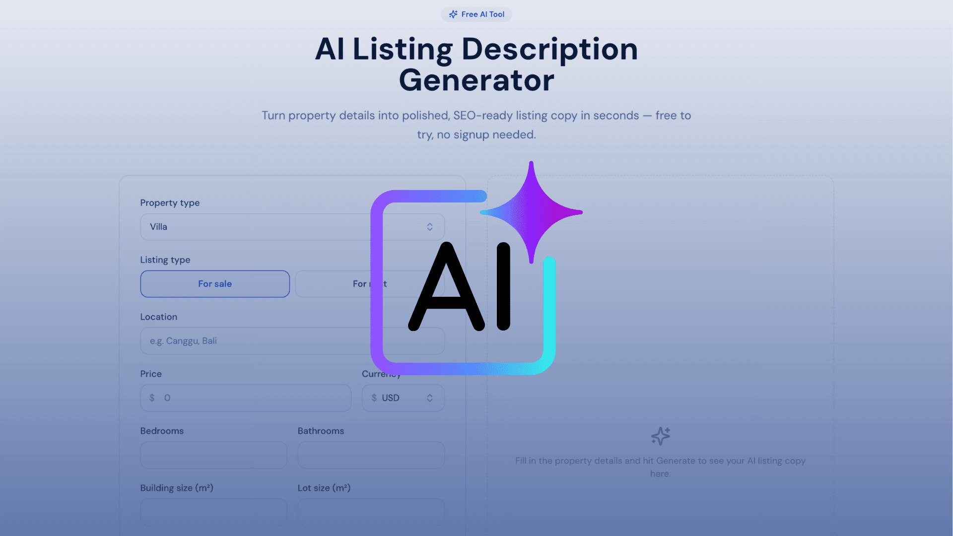 AI Listing Description Generator: Write Property Copy in Seconds