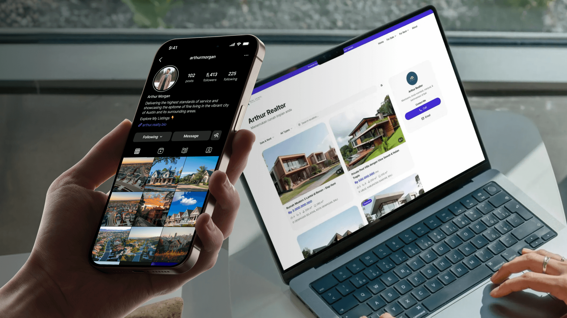 Palm Stay Bali Use Case: A Realty.bio Website for Bali Villas